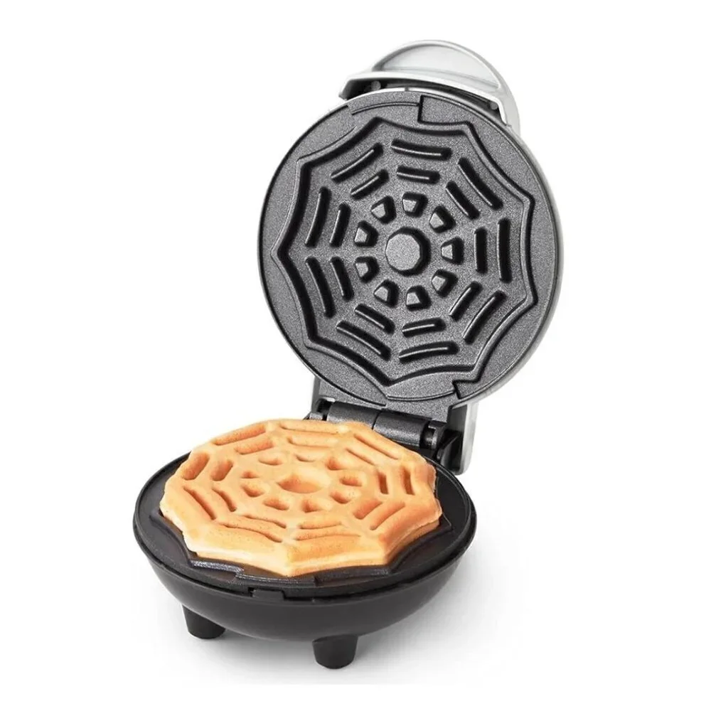 Dash Spiderweb Mini Waffle Maker Halloween Treats Breakfast Party Spider